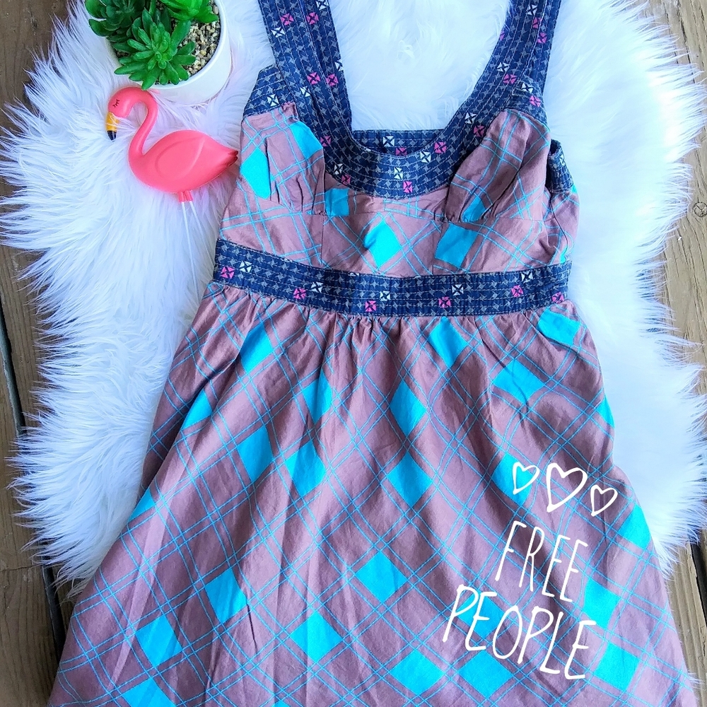 FREE PEOPLE Empire Waist Long Tunic Tank Size 4